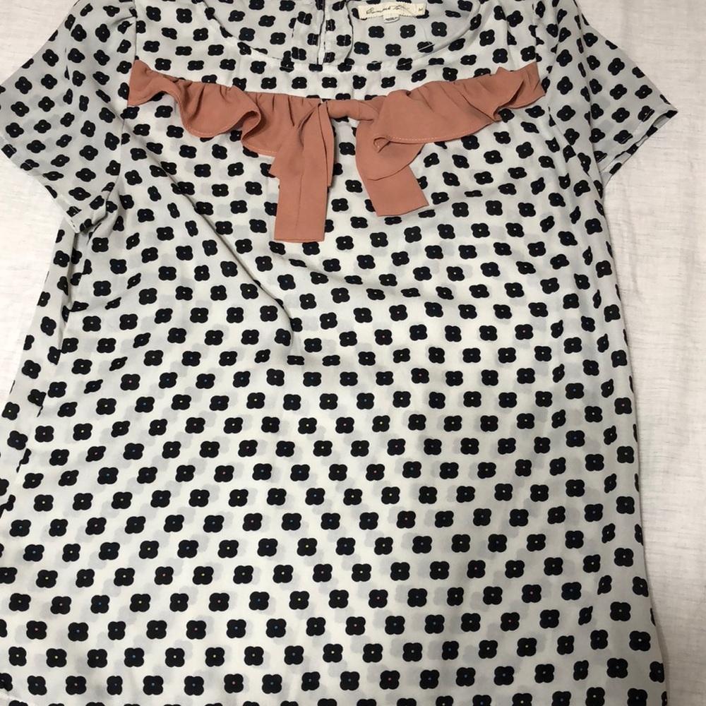 Floral Pattern and bow top, boutique purchase